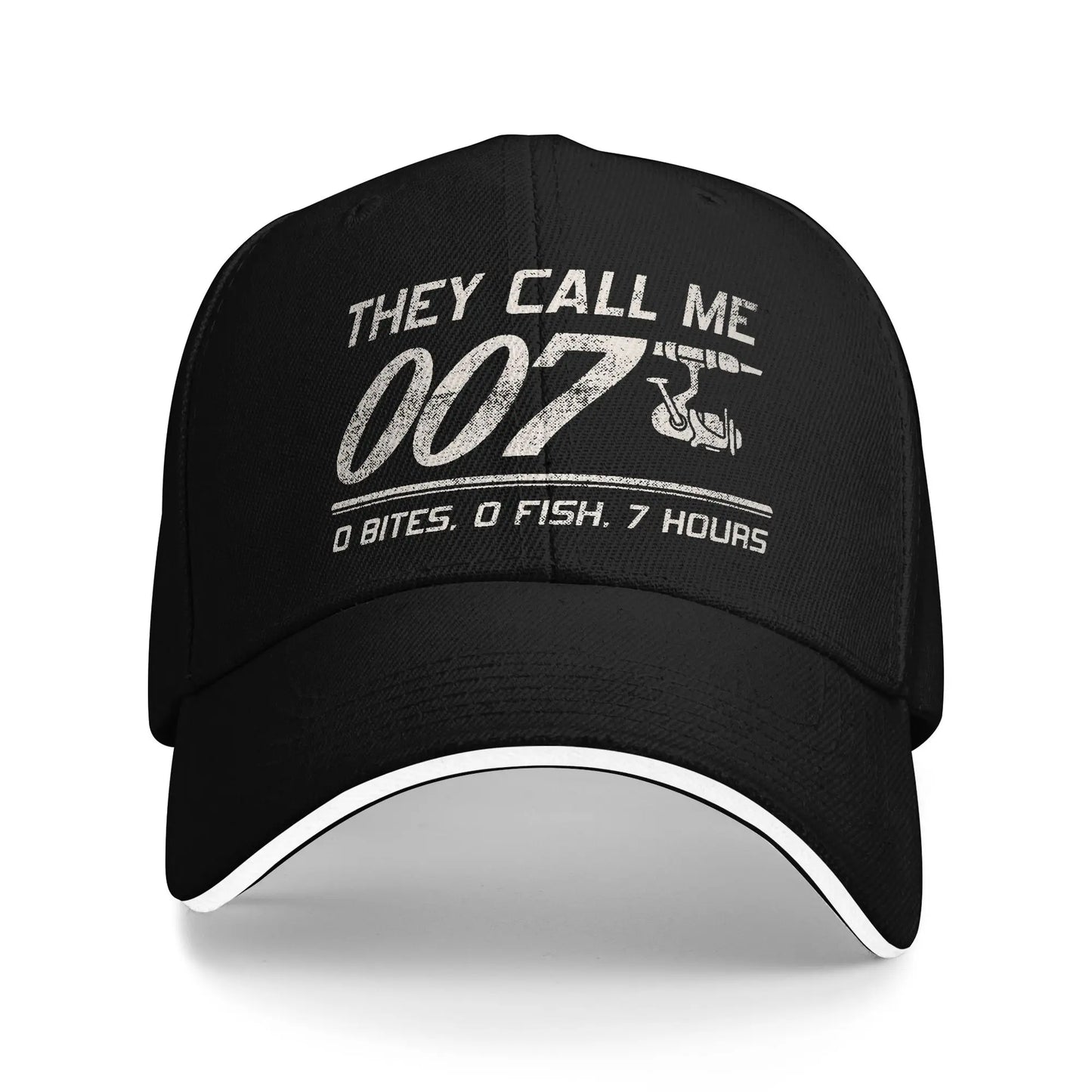 Funny Fishing 007 Angler Joke Snapback Baseball Cap