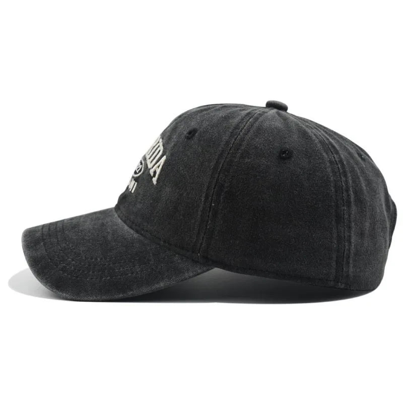 Vintage Washed Florida Embroidery Baseball Cap