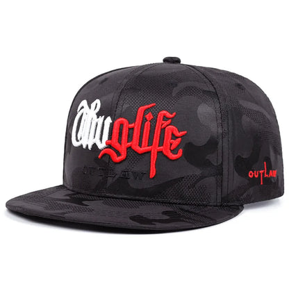 Unisex Riot LIFE Embroidered Flat Brim Cap