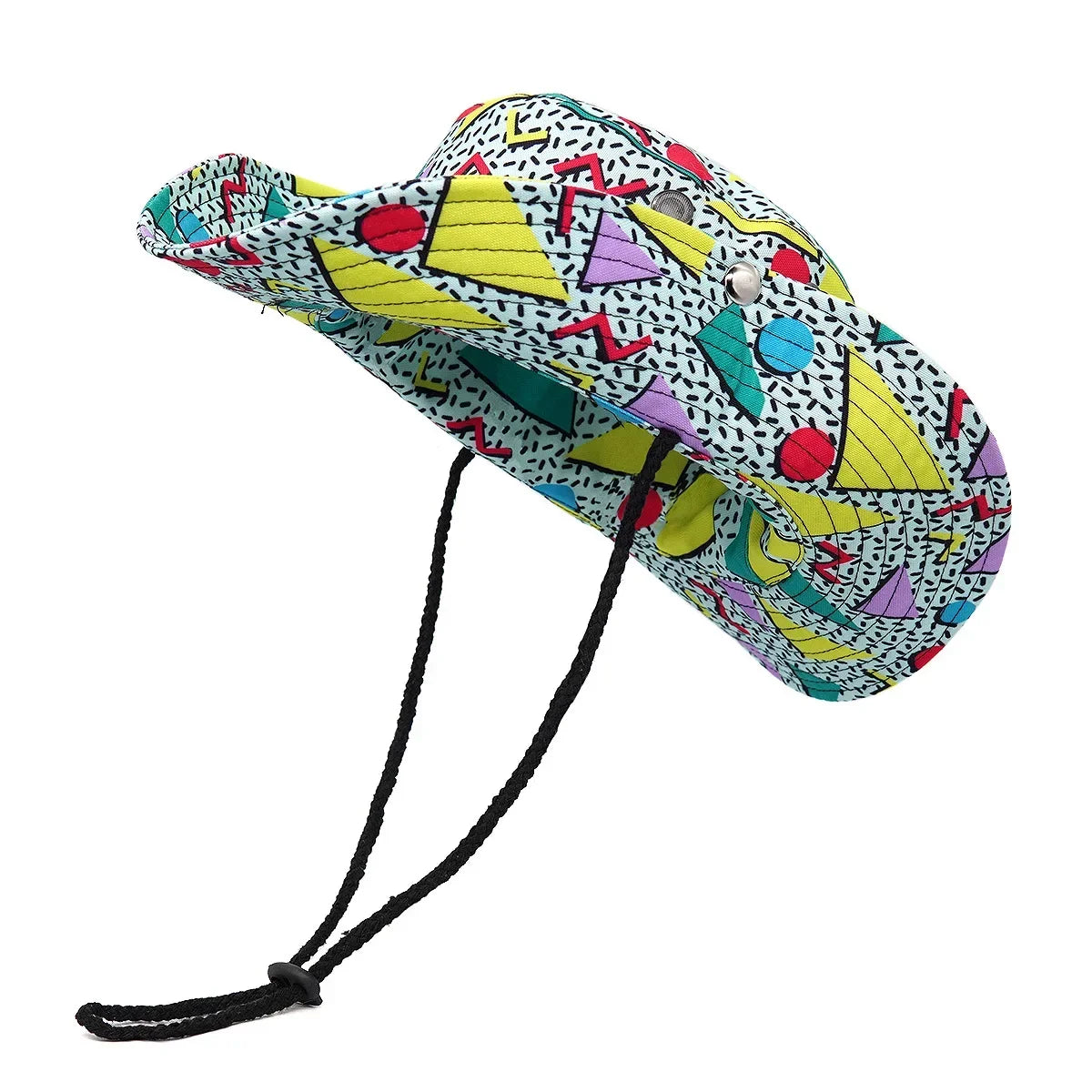 Unisex Wide Brim Bucket Hat Letter Print