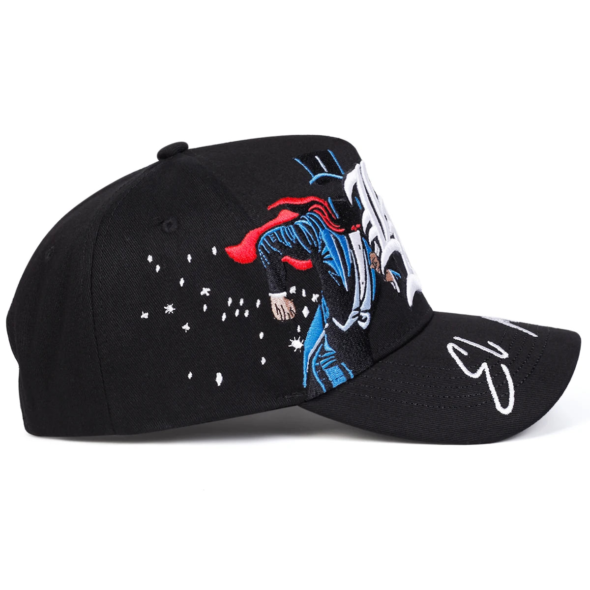 Unisex Gothic LA Magician Embroidery Casual Baseball Cap