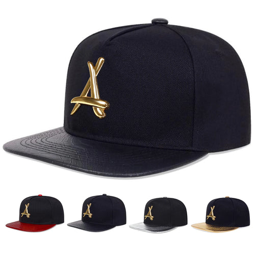 Unisex Personality A Letter Label Hip-hop Hats