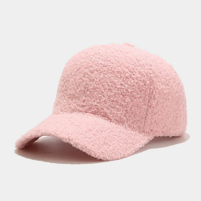 Plush Solid Color Hip Hop Snapback Cap
