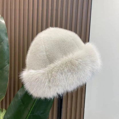 Fluffy Fur Winter Bucket Hat