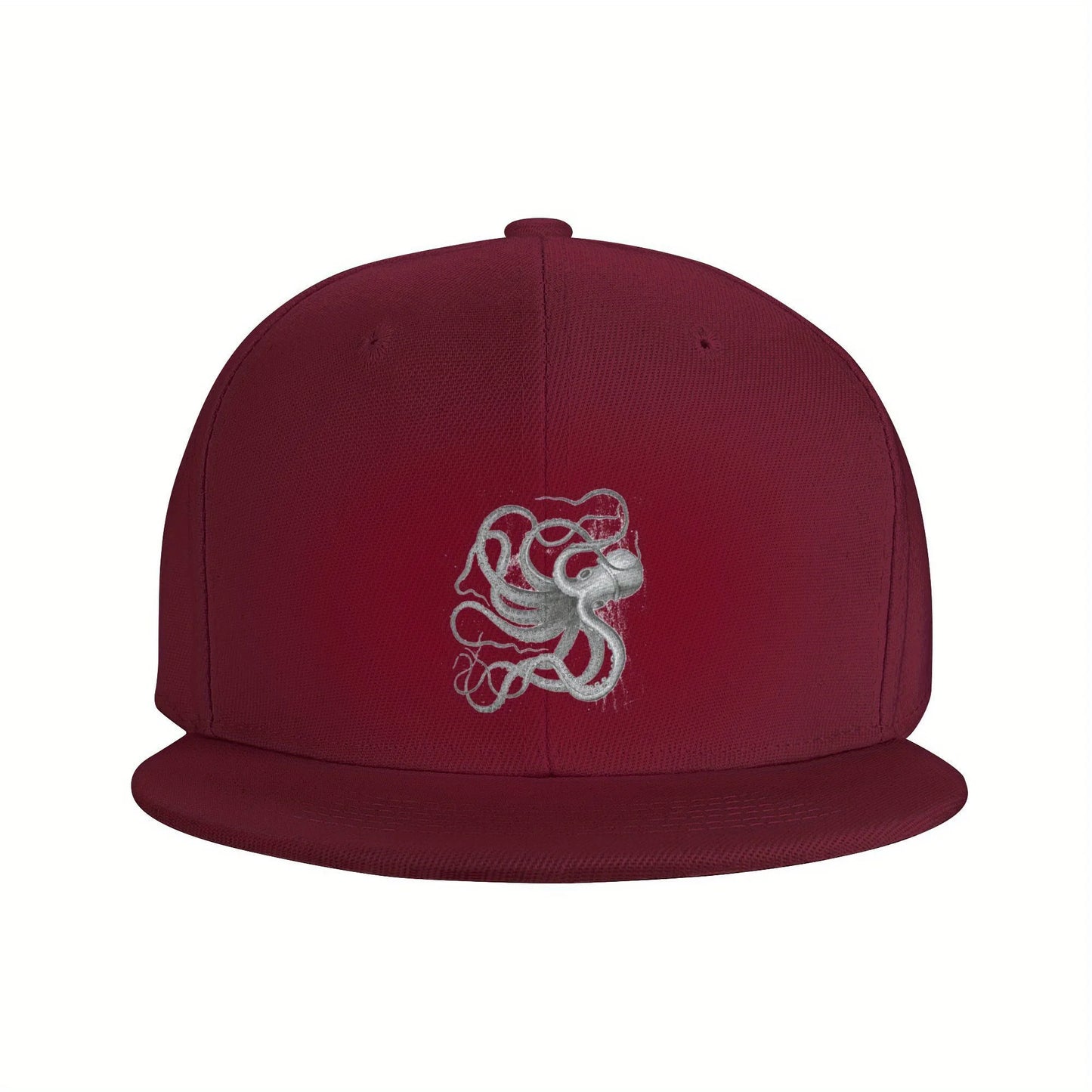 Vintage Nautical Octopus Art Outdoor Snapback Cap