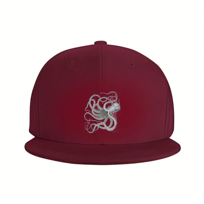 Vintage Nautical Octopus Art Outdoor Snapback Cap