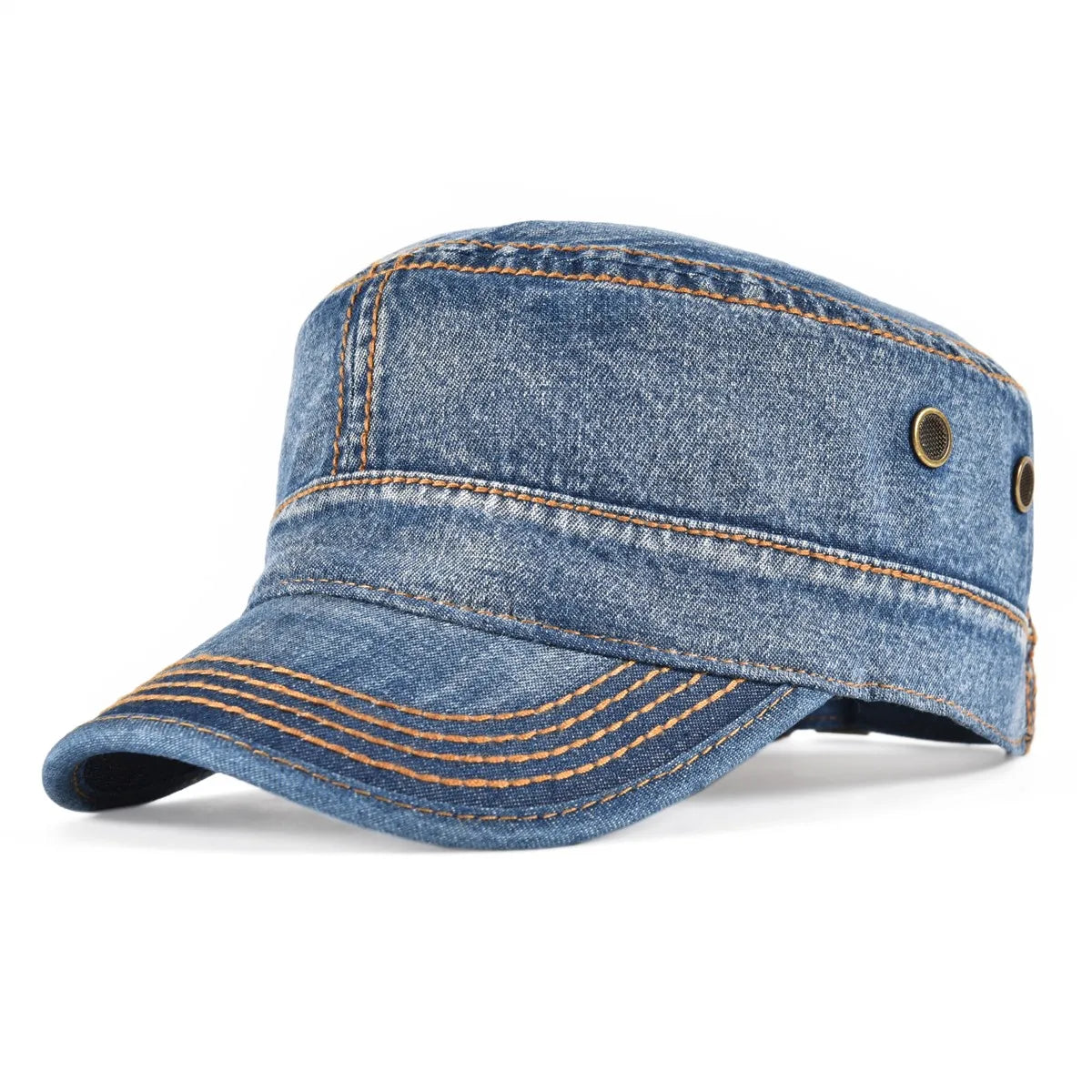 VOBOOM Washed Denim Army Baseball Cap