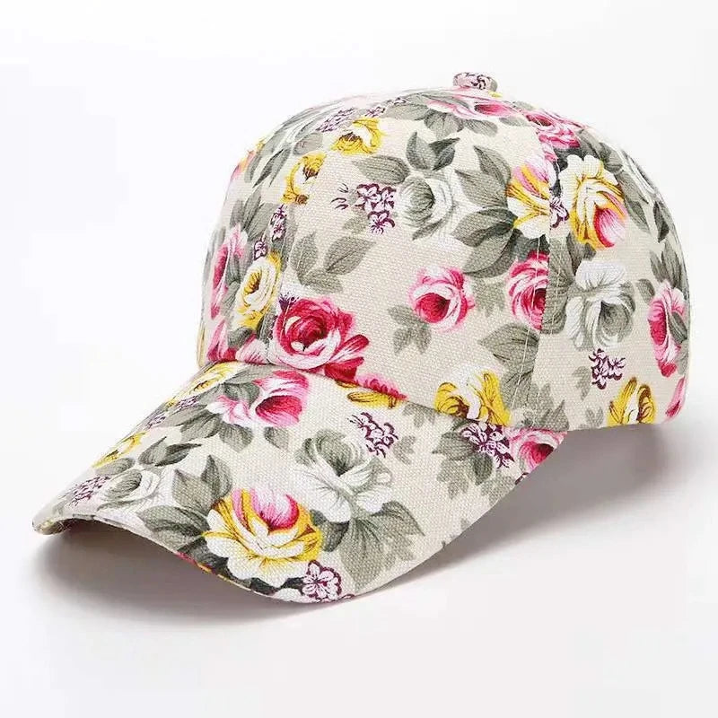Women’s Floral Print Trucker Baseball Cap