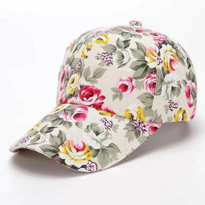 Women’s Floral Print Trucker Baseball Cap