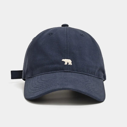 Korean Style Solid Embroidered Baseball Cap