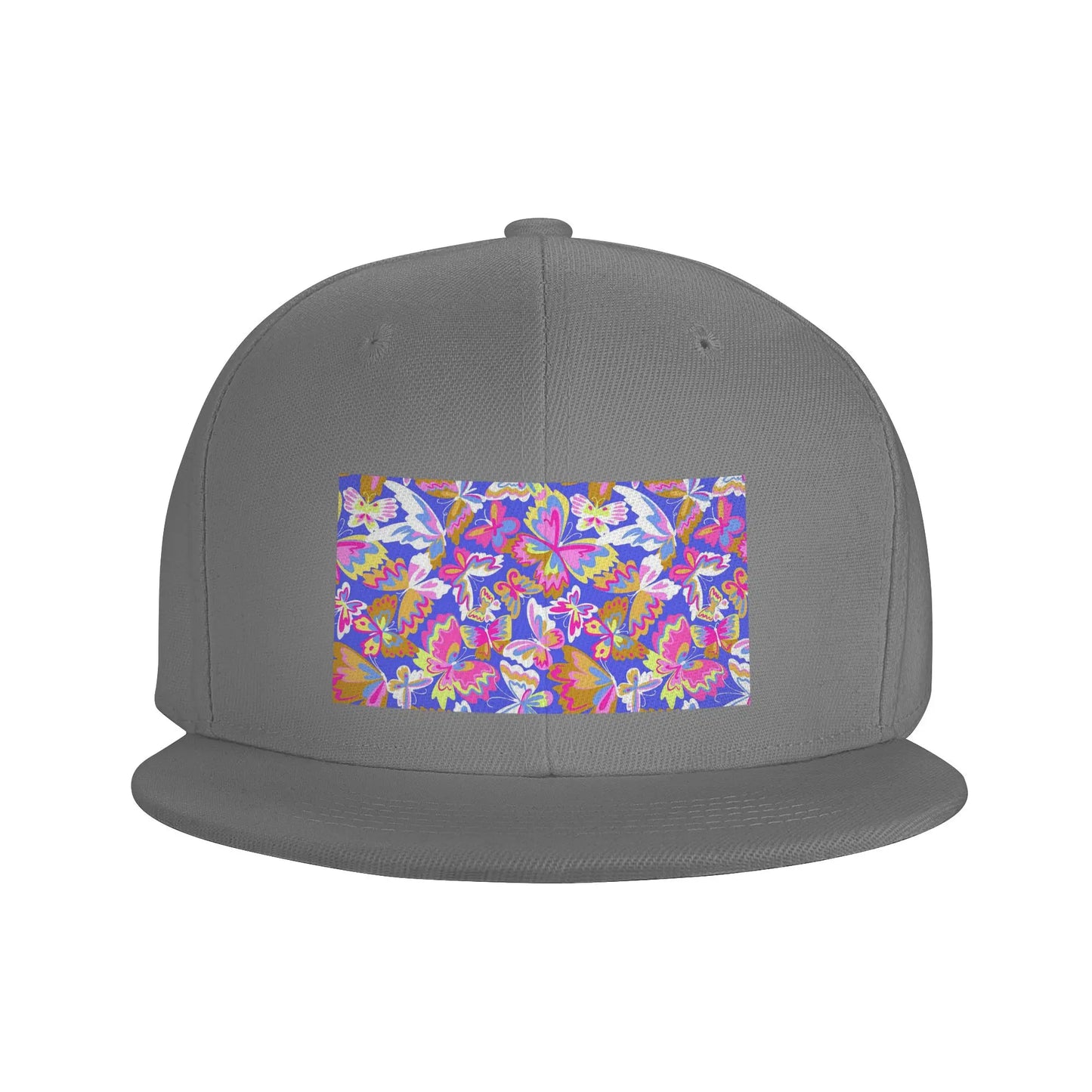 Colorful Butterfly Pattern Snapback Cap