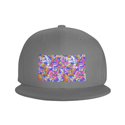 Colorful Butterfly Pattern Snapback Cap