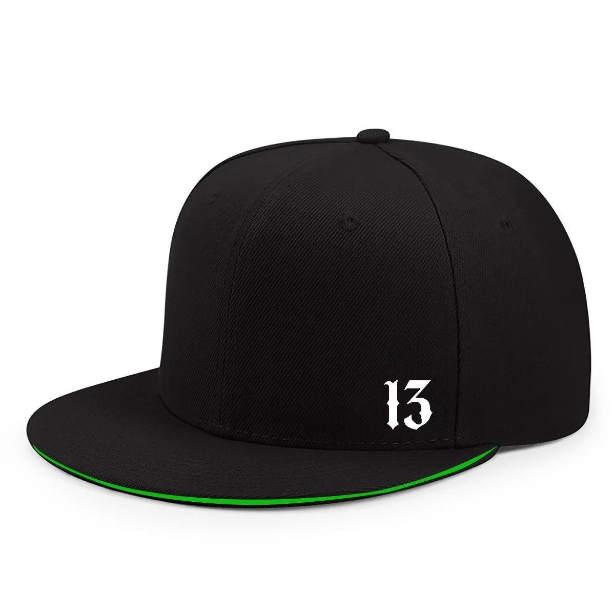 Adjustable Logo Flat Brimmed Hat