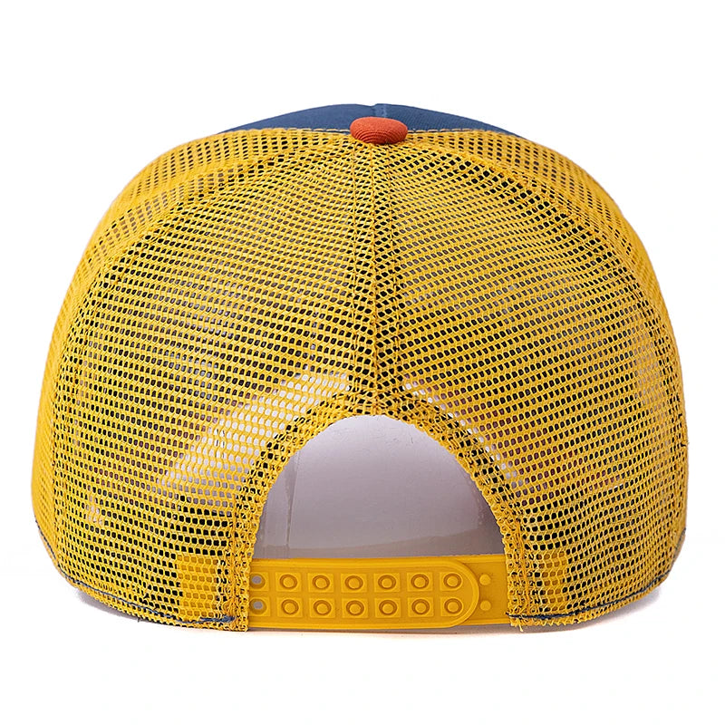 Station Letter Mesh Trucker Baseball Cap