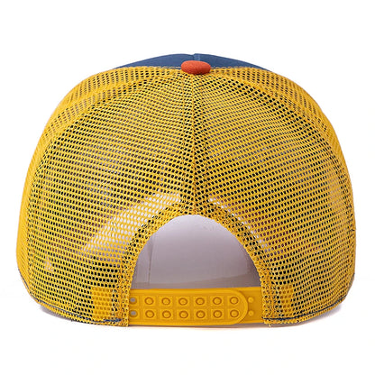 Station Letter Mesh Trucker Baseball Cap