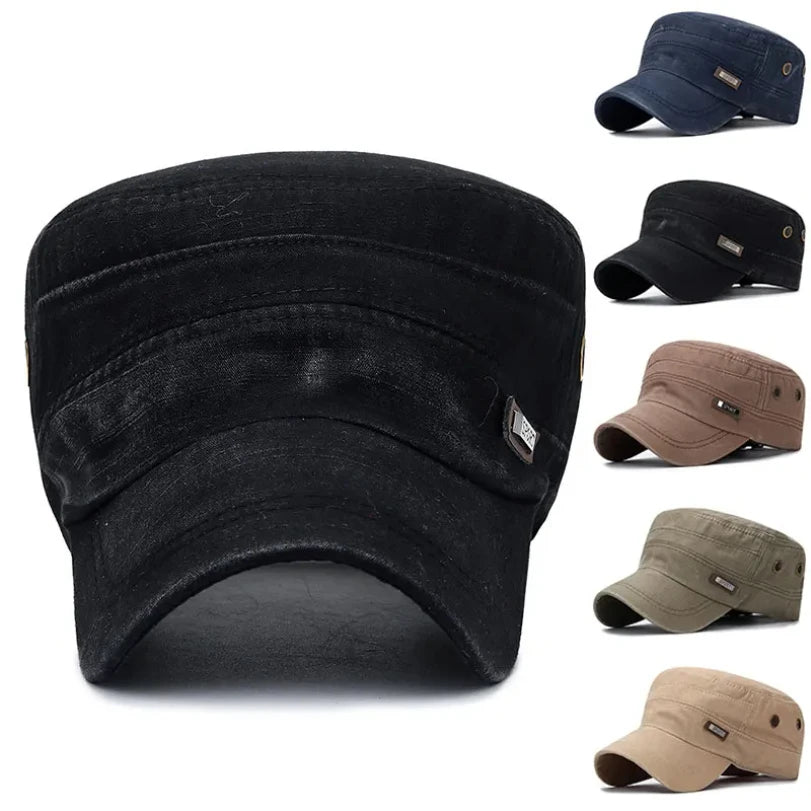 Vintage Washed Military Baseball Cap
