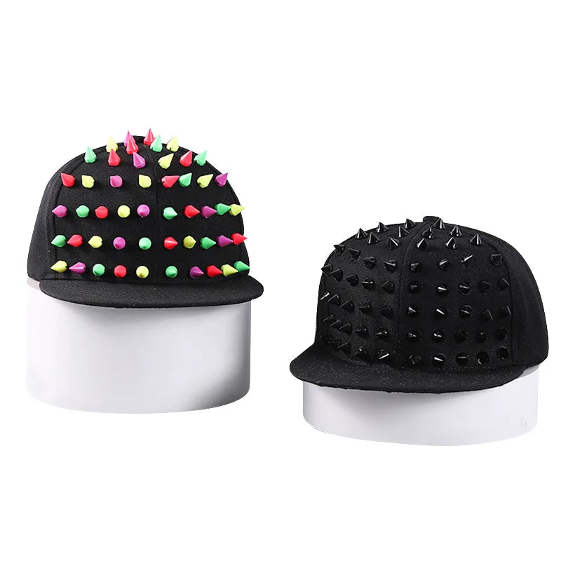 Punk Rivet Hip Hop Snapback Cap