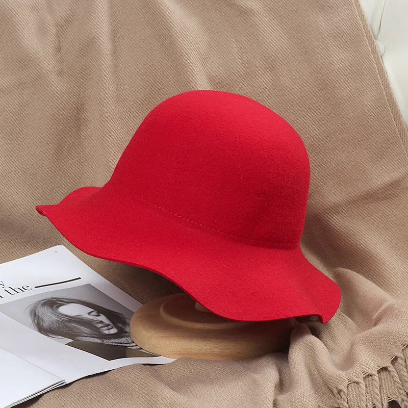 Woolen Retro Fedora Hat