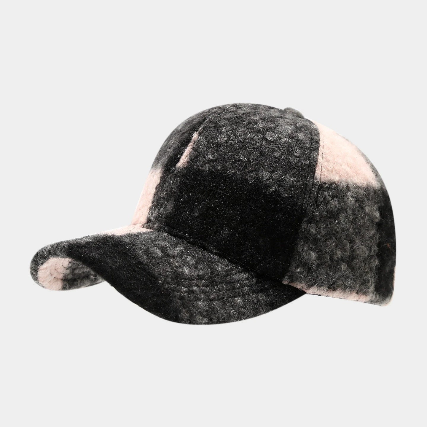 Unisex Plaid Patchwork Baseball Cap
