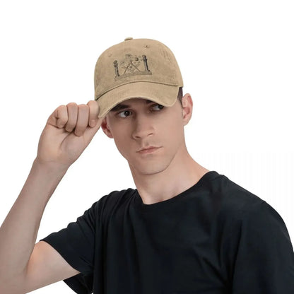 Classic Symbols Of Masonry Freemasonry Baseball Caps