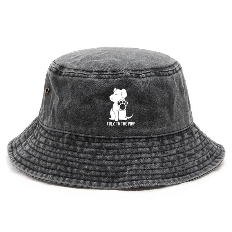 Custom Vintage Cotton Dog Owner Bucket Hat