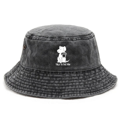 Custom Vintage Cotton Dog Owner Bucket Hat