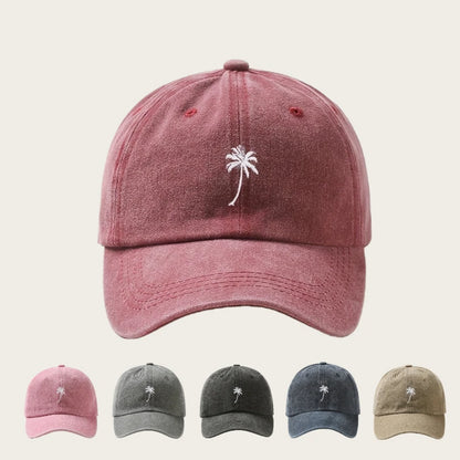 Retro Washed Embroidered Adjustable Baseball Cap