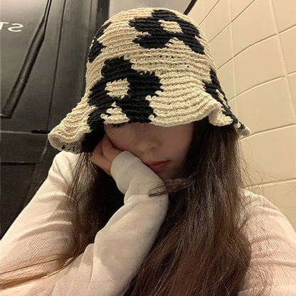 Cute Flower Crochet Sun Bucket Hat