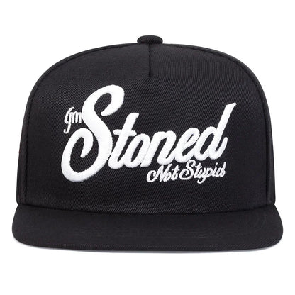 Unisex Stoned Letter Embroidery Hip-hop Hats