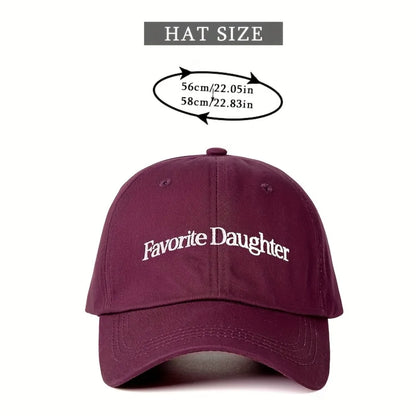 Solid Color Embroidered Adjustable Breathable Baseball Cap