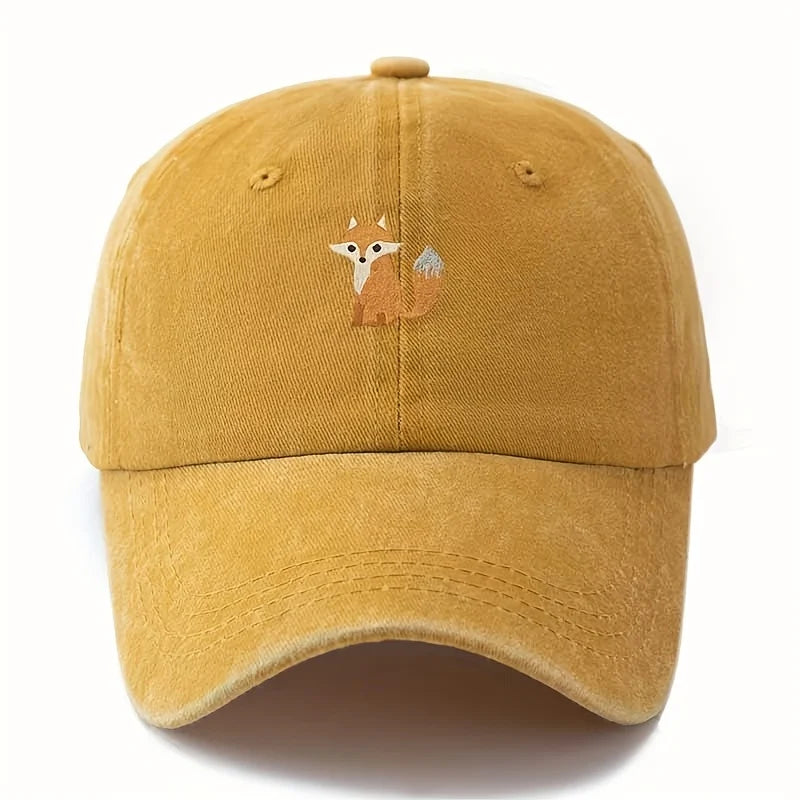 Cute Fox Print Daily Casual Baseball Cap