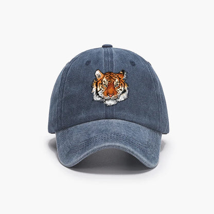 Tiger Head Printed Baseball Cap Unisex