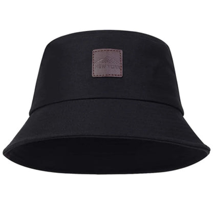 New York Leather Label Personality Bucket Hat