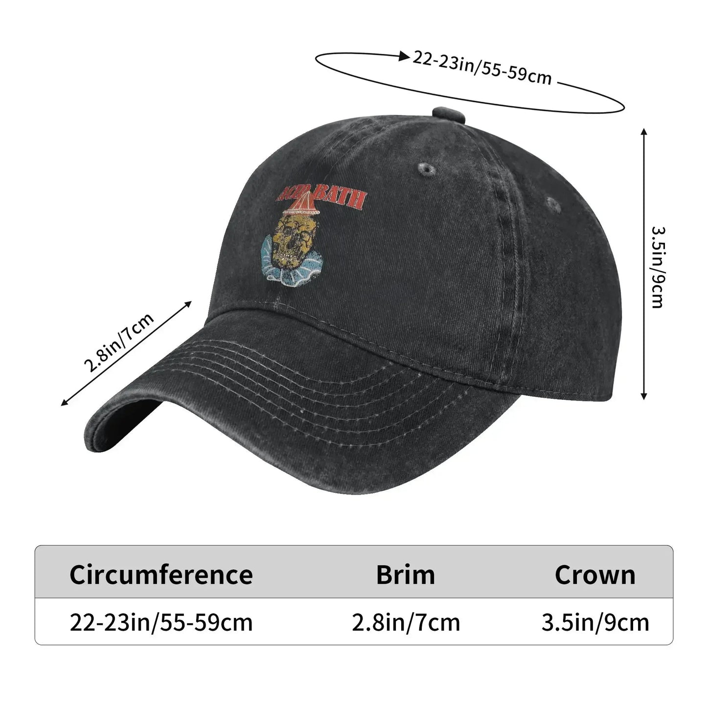 Acid Bath Vintage Clown Washed Baseball Cap