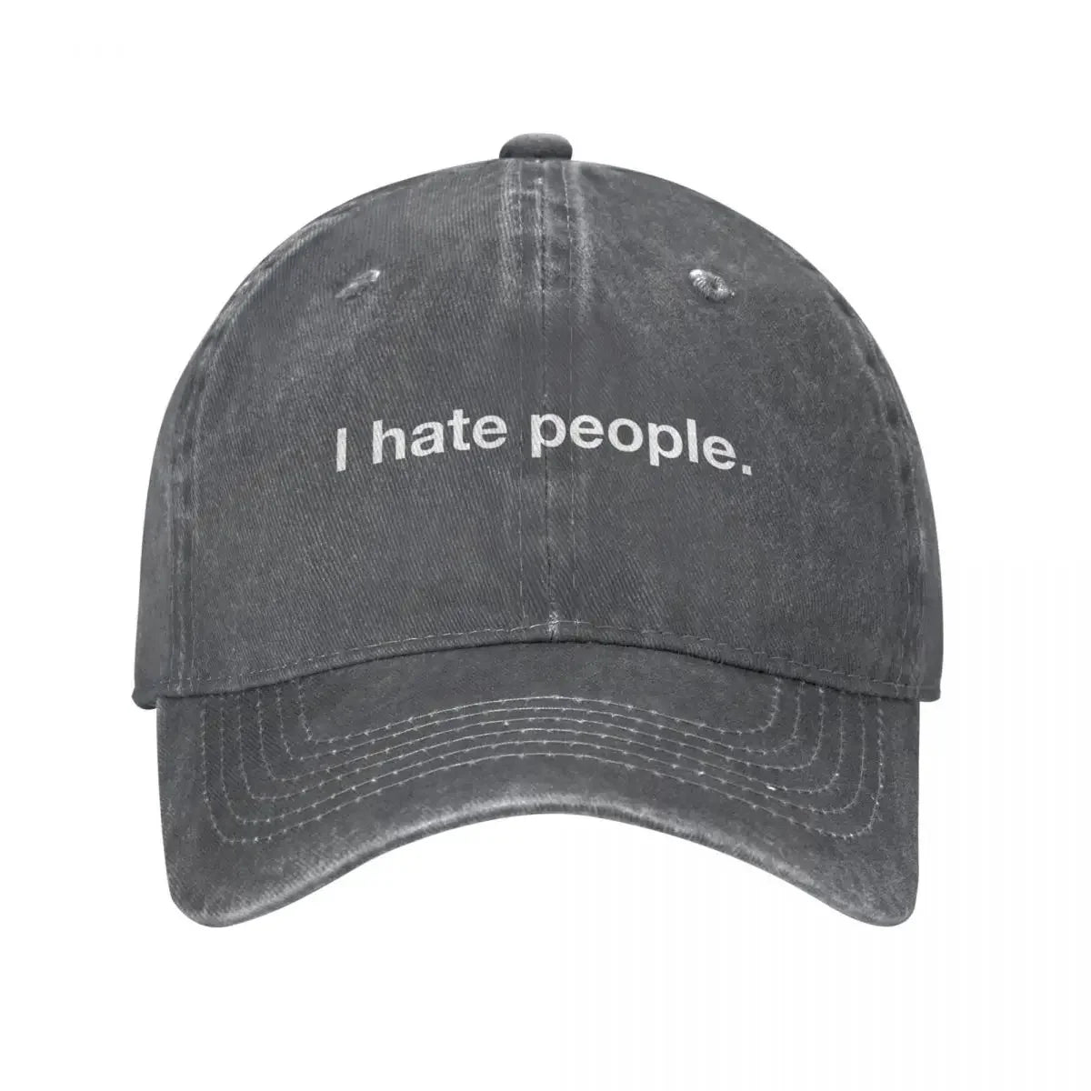 Vintage I Hate People Cotton Baseball Cap