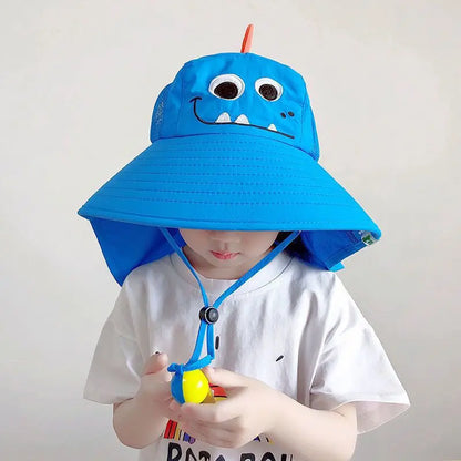 Kids Large Brim UV Bucket Hat