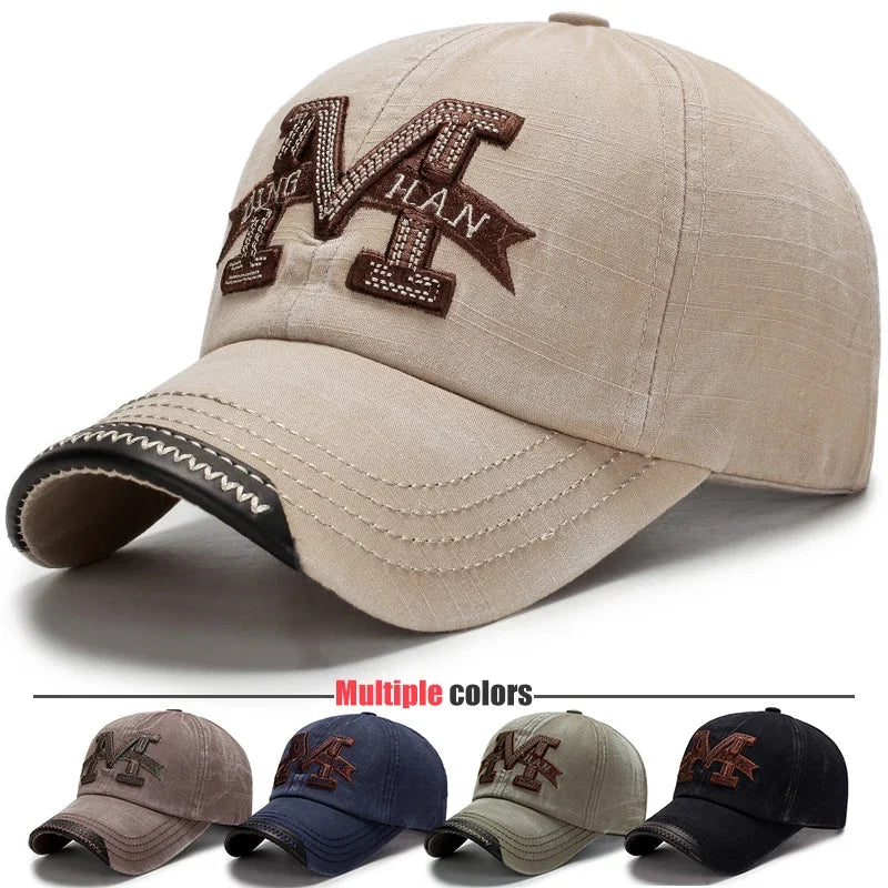 Washed Casual Embroidered Outdoor Baseball Cap