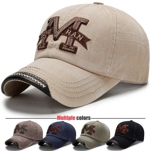 Washed Casual Embroidered Outdoor Baseball Cap
