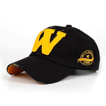 Cotton W Retro Baseball Cap