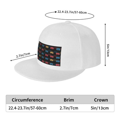 Cute Miata Face Casual Outdoor Snapback Cap