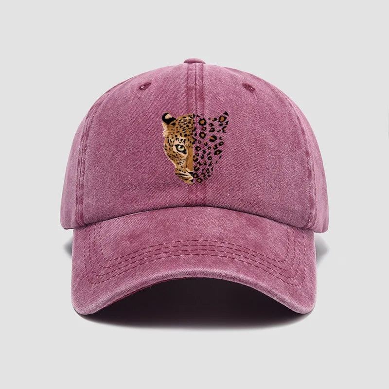 Leopard Print Adjustable Baseball Cap