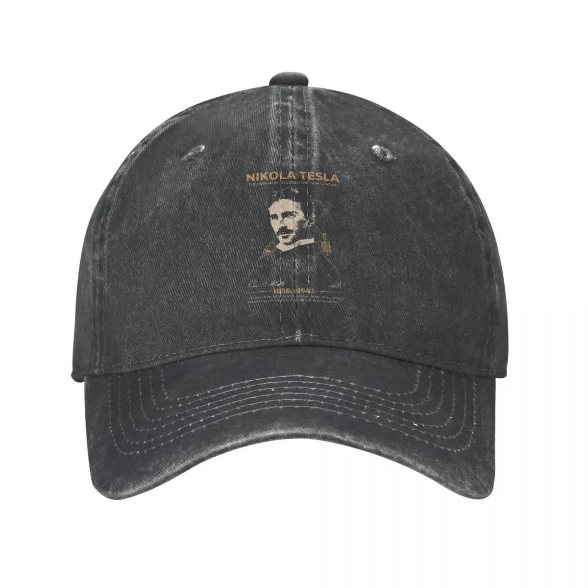 Nikola Tesla Distressed Washed Casual Baseball Cap