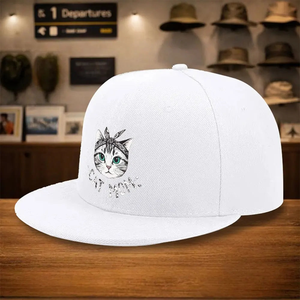 Cat Mom Bandana Graphic Street Snapback Cap