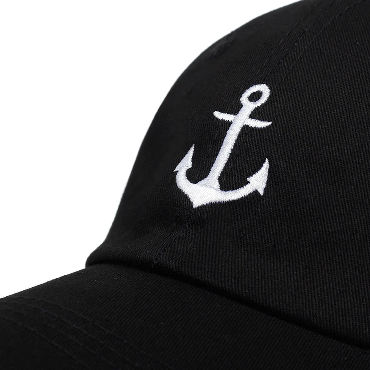 Unisex Ship Anchor Letter Embroidered Casual Baseball Cap