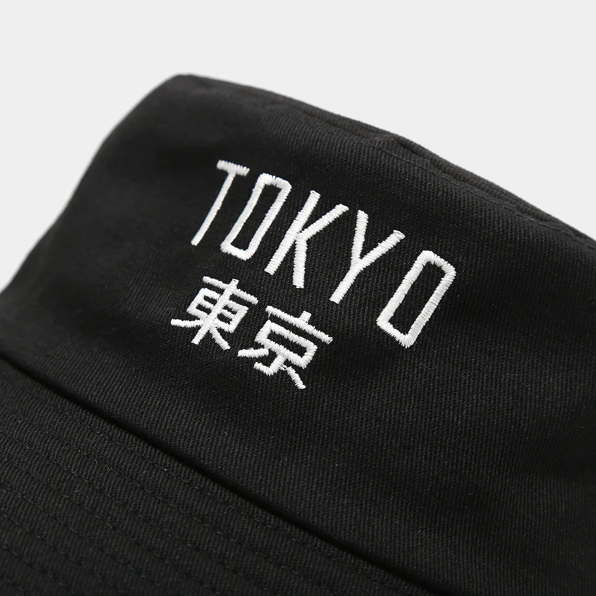 Tokyo Custom Text Cotton Fashion Trend Bucket Hat