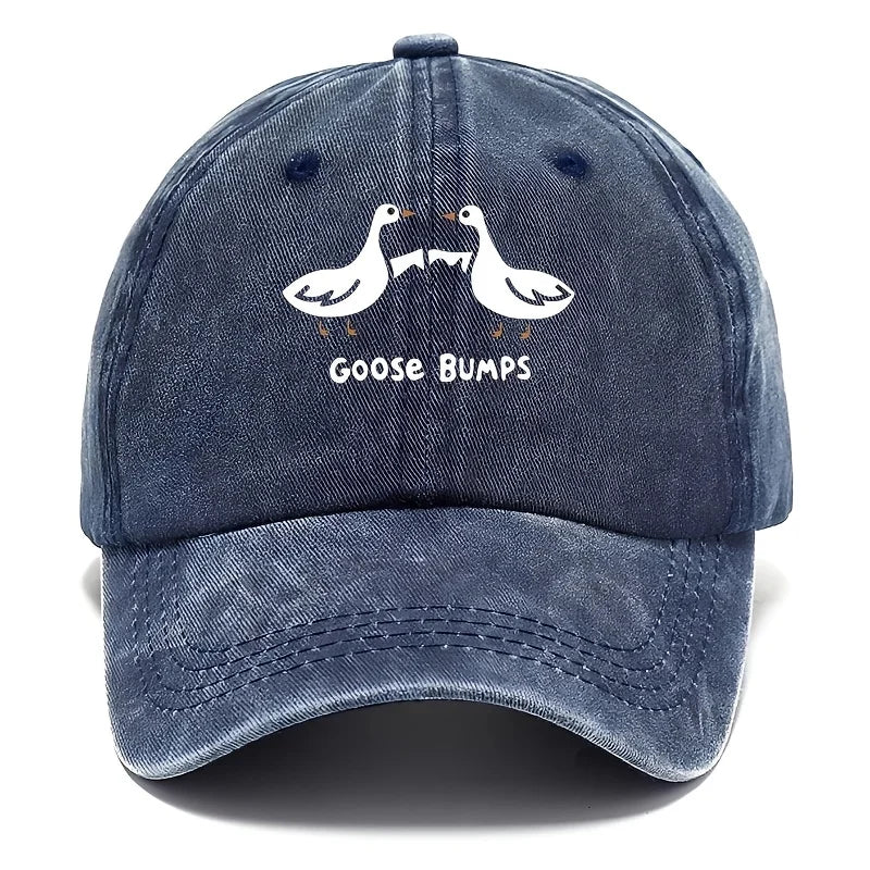Retro Goose Print Casual Dad Baseball Cap
