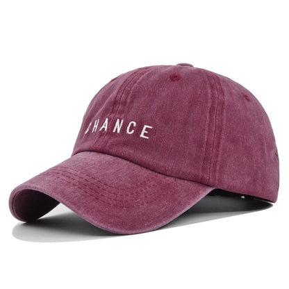 Vintage Washed Cotton Letter Sunshade Baseball Cap