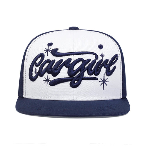 Graffiti Angel Embroidered Flat Brim Baseball Hat