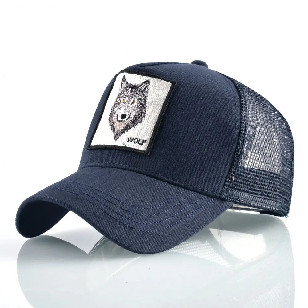 Wolf Patch Trucker Cap