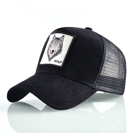 Wolf Patch Trucker Cap